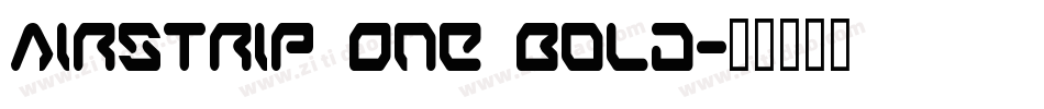 Airstrip One Bold字体转换